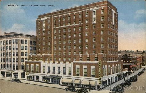 Warrior Hotel Sioux City, IA Postcard