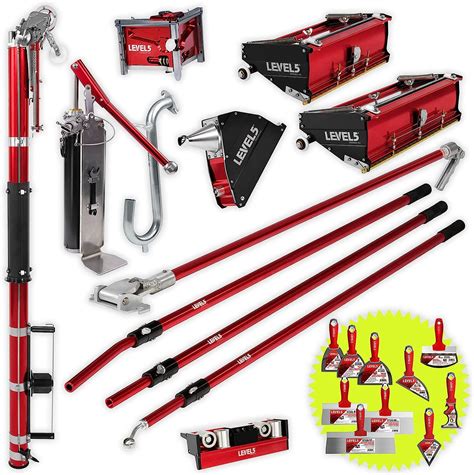 Level5 Automatic Drywall Taping And Finishing Tool Set 4 600 Automatic Taper 10”12 Flat