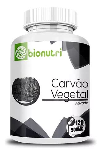 Carv O Vegetal Ativado Puro Absor O C Ps Bionutri Mercadolivre