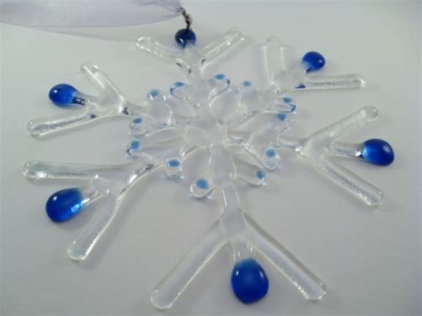 More About Fused Glass Snowflakes | Glass Art by Margot