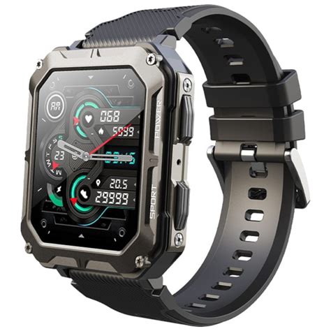 Lemfo C Pro Preto Smartwatch