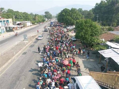 Cerca De Mil Migrantes De Las Caravanas Deambulan En El Soconusco