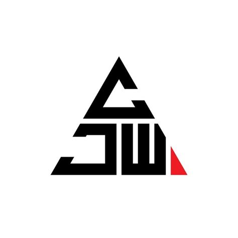 Dise O De Logotipo De Letra Triangular Cjw Con Forma De Tri Ngulo