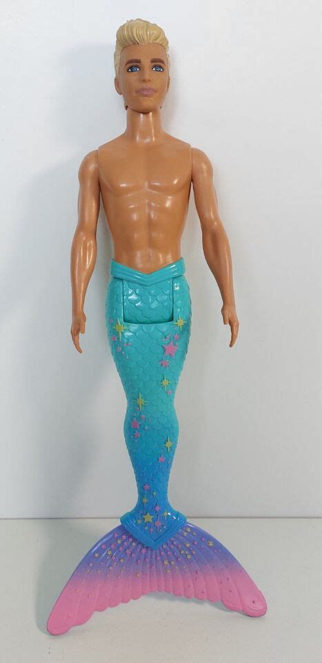 Mattel Barbie Dreamtopia Ken Rare Merman Mermaid Doll Blue Fin Ebay