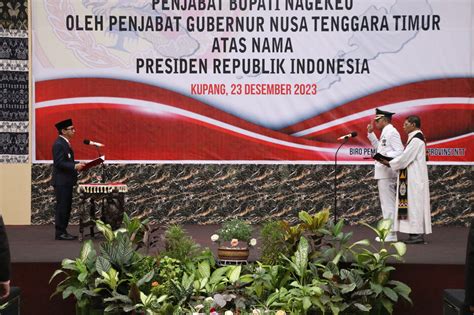 Pj Gubernur Ntt Resmi Lantik Raimundus Nggajo Sebagai Pj Bupati