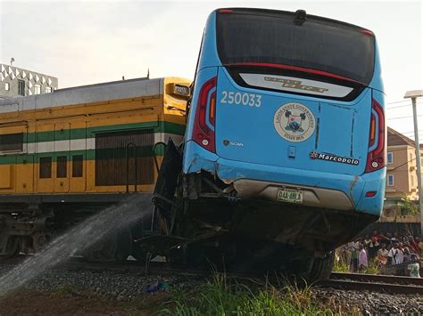 Train Crushes Lagos Govt Staff Bus At Ikeja SilverbirdTV