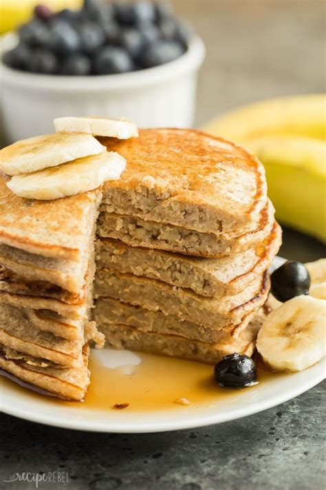 These Easy Banana Oatmeal Pancakes Are Made With Soaked Oats And Mashed