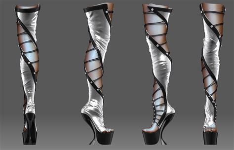 Realistic Sexy Boots 3d Max