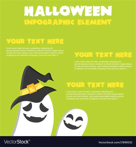 Happy halloween infographic element design Vector Image