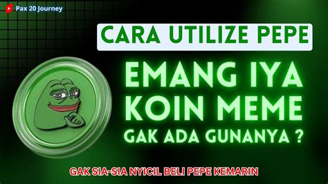 Tutorial Garap Airdrop Crypto Dengan Utilize Pepe Gak Sia Sia Beli