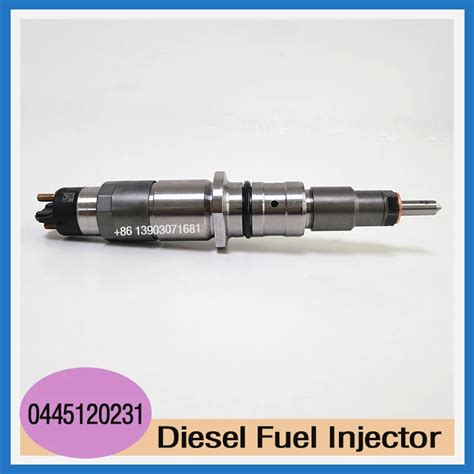 Diesel Injector 0445120231 For Cummins Qsb6 7 Komatsu S6d107 Pc200 8 Excavator And Hyundai