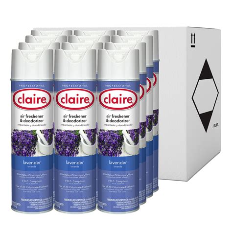 Claire Aerosol Air Freshener And Deodorizer Lavender Oz Aerosol