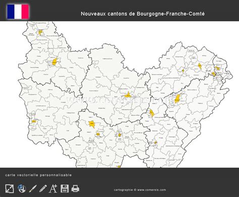 Carte Des Nouveaux Cantons De Bourgogne Franche Comt