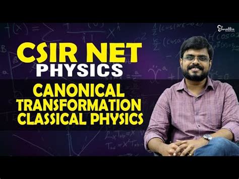 CSIR NET PHYSICS Canonical Transformation Classical Physics UGC NET