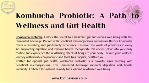 PPT Unlock The Health Benefits Of Kombucha Probiotic From Gut Health