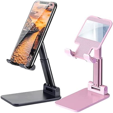 Amazon HONAMWINPRO Foldable Phone Stand For Desk Height