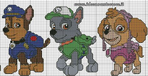 Paw Patrol Of Cross Stitch Disney Padr Es De Ponto Cruz