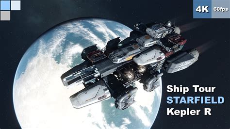 4K 60fps STARFIELD PC Kepler R Ship Tour Relaxing Gameplay