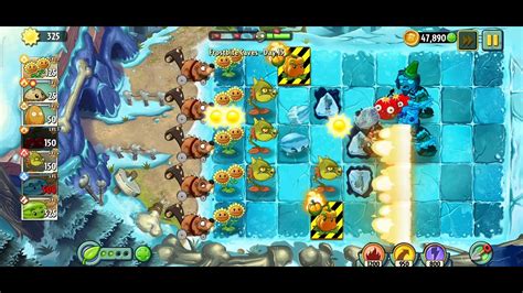 Plant Vs Zombies 2 Frostbite Caves Day 15 Youtube