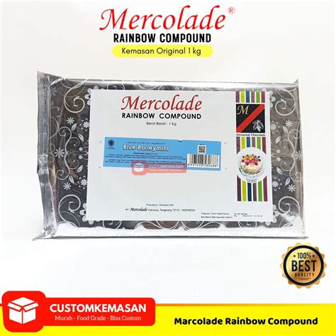 Mercolade Rainbow Compound 1kg Cokelat Batang Marcolade Cokelat