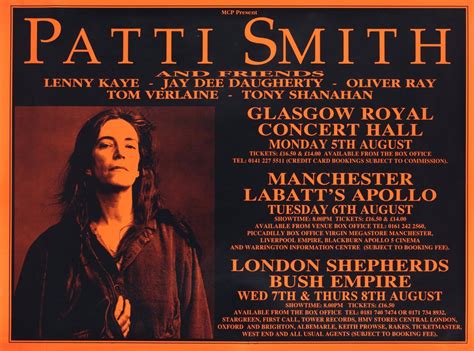 Patti Smith And Friends Original 1996 British Quad Poster Posteritati Movie Poster Gallery