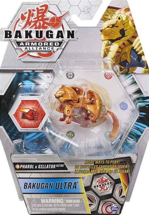 Figura De Acción Bakugan Ultra Fused Pharol X Gillator 3 Mercado