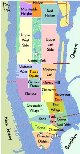 Map of Midtown Manhattan Area | Map of Manhattan City Pictures