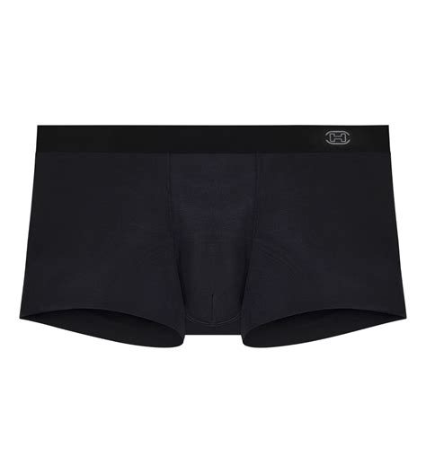 Boxer Invisible HOM MODAL CLEAN CUT Noir Lingerie Sipp