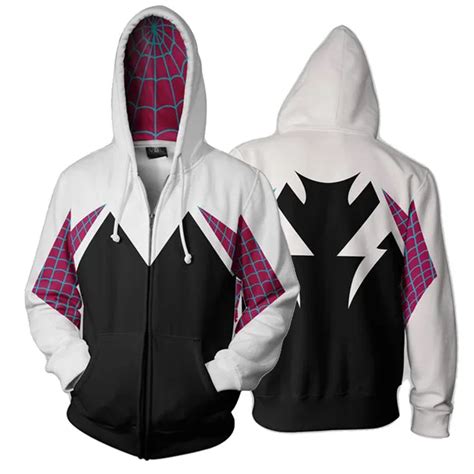 3d Printed Spider Gwen Stacy Spider Hoodies Unisex Streetwear Mens