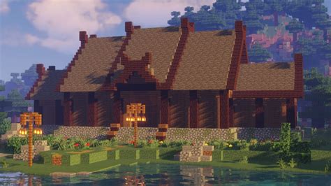 Minecraft Viking Longhouse Schematics Viking Longhouse By