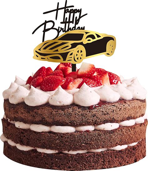 Racing Car Cake Topper Car Birthday Decorations For India Ubuy