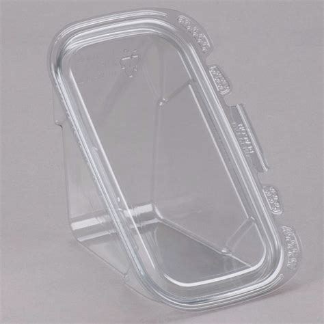 Tamper Evident Tamper Resistant Recycled PET Sandwich Wedge Container