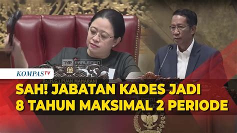 Sah Revisi Uu Desa Atur Masa Jabatan Kades Jadi 8 Tahun Maksimal 2