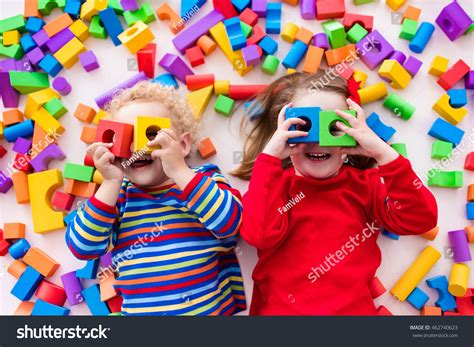 Happy Preschool Age Children Play Colorful Stock Photo Edit Now