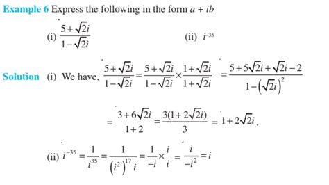 Complex Numbers Class 11 Notes With Examples