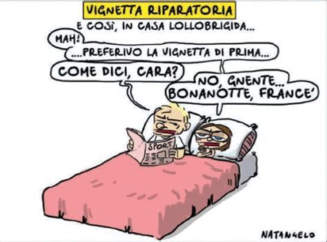 Lollobrigida e la vignetta Quando la pezza è peggio del buco