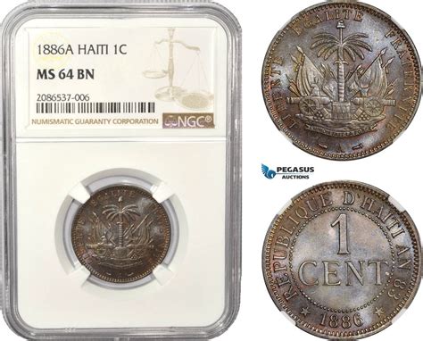 Haiti Centime Ngc Ms Bn Ma Shops