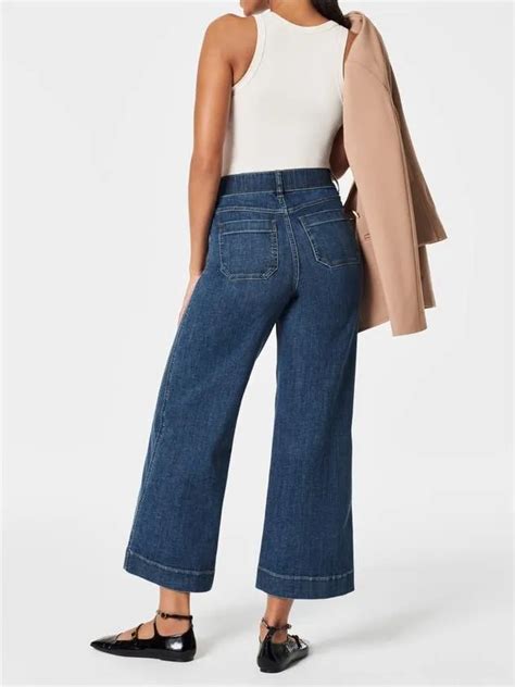 Tummy Control Cropped Wide Leg Jeans Best Selling Jeans