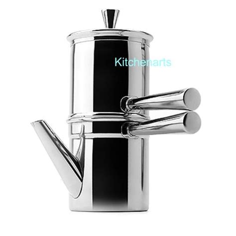 Stainless Steel Neapolitan Coffee Maker 9 cup - KitchenArts.com by ...