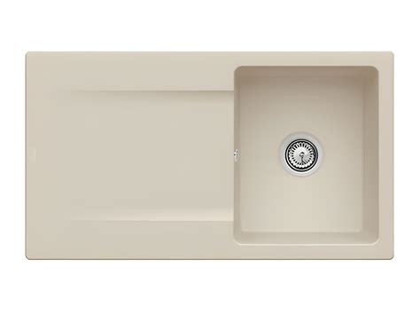 Evier Bac Villeroy Et Boch Siluet Almond Ceramicplus Avec Vidage