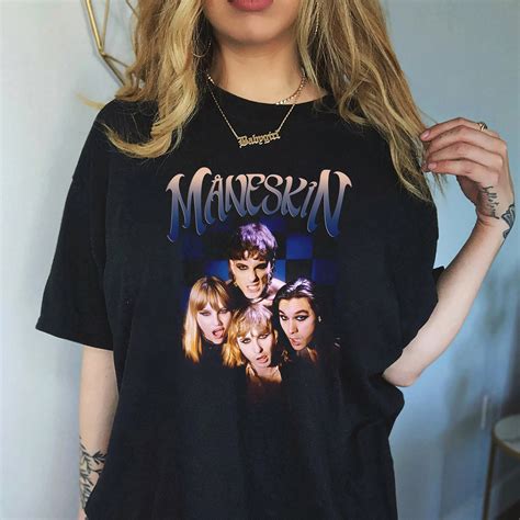 Maneskin Png Rock Band Png Maneskin World Tour Tee Vintage Maneskin