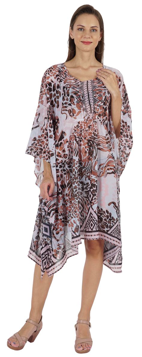 Moomaya Summer Bikini Cover Up Kaftan For Womens Sexy Sheer Swimwear