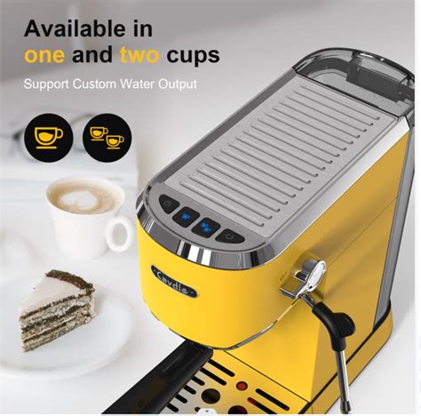 Cavdle Espresso Machine Bar With Milk Frother Steam Wand Yellow Ebay