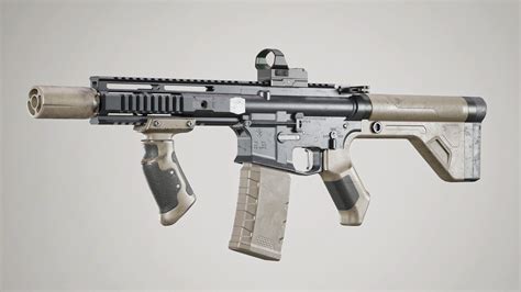 Modern Assault Rifle With Hand Animations：武器 Ue マーケットプレイス