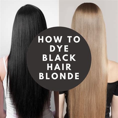 How To Dye Black Hair Blonde Blonde Hair Dyed Black Dyed Blonde Hair