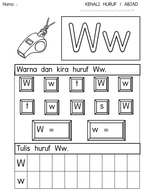 Lembaran Kerja Huruf Abjad Imagesee