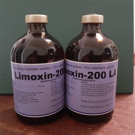 Jual Limoxin 200 La 100ml Long Acting Antibiotik Oxytetracyclin