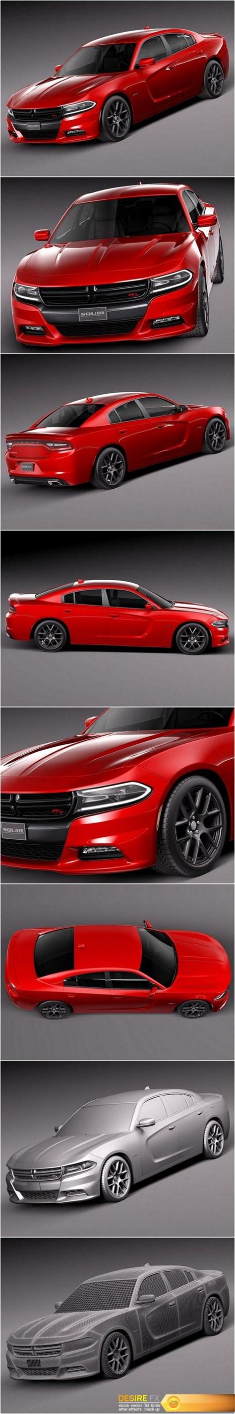 Desire FX 3d Models Dodge Charger 2015 3D Model