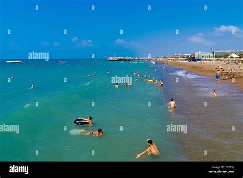 Turkey, beach, hotels, Lara Bay, Antalya Stock Photo - Alamy