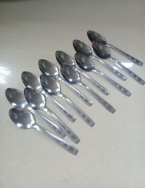 Jual Sendok Makan List Double Bunga 1 2mm Stainless Steel 12 Pcs